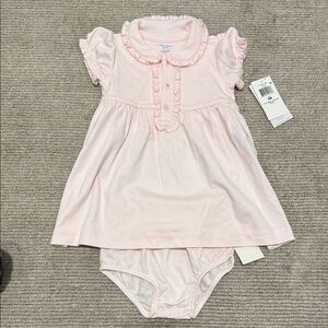 Ralph Lauren Baby Dress with Bloomers NWT